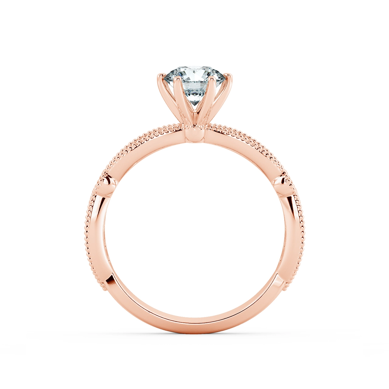 Solitaire Engagement Ring with Eternity Band NCH1803 5